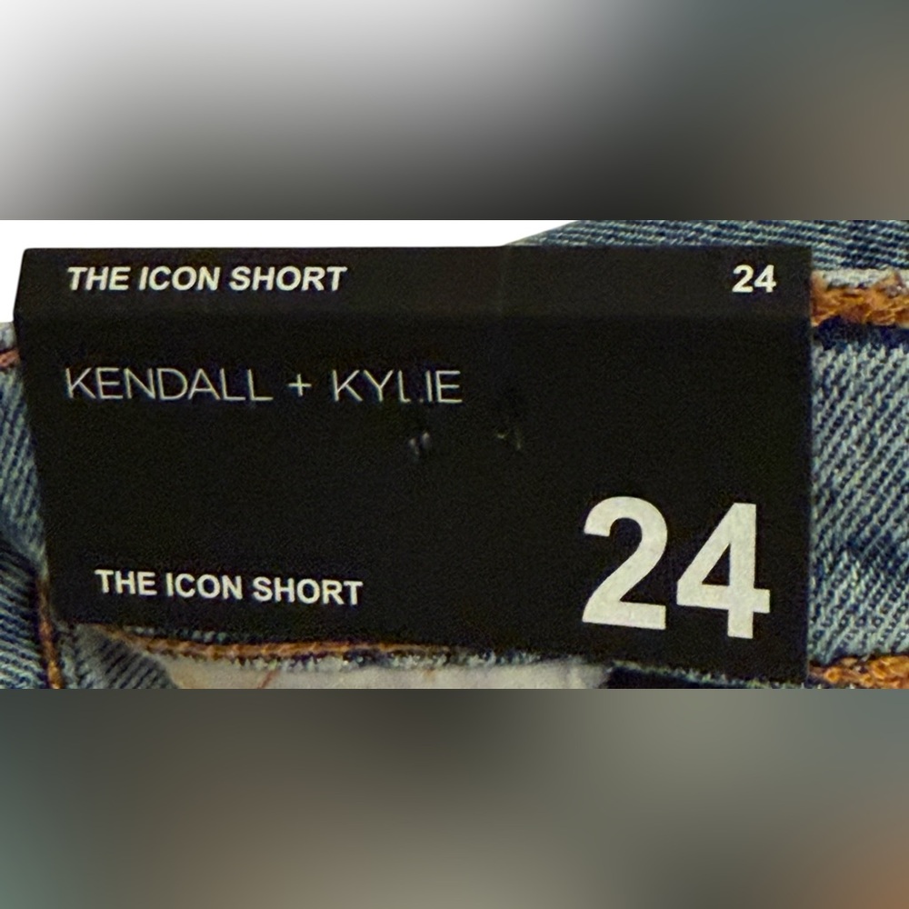 Kendall & Kylie Distressed Blue Jean Shorts - Picture 11 of 16